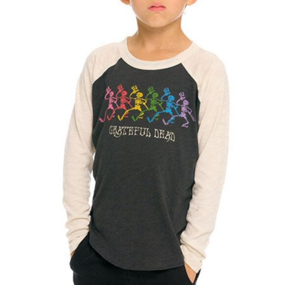NWT Grateful Dead Dancing Skeletons KIDS Chaser tee - Picture 1 of 2